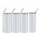 Craft Express Sublimation Printing Stainless Steel Tumblers - 20 oz, White, Set of 4